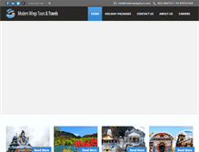 Tablet Screenshot of modernwingstours.com